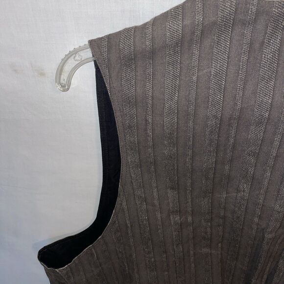 WAH Maker Men’s Western Vest Size 2XL Brown Striped Cowboy Rodeo Outdoors - Picture 11 of 12